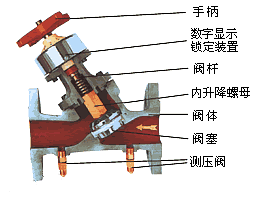 数字锁定平衡阀剖析图